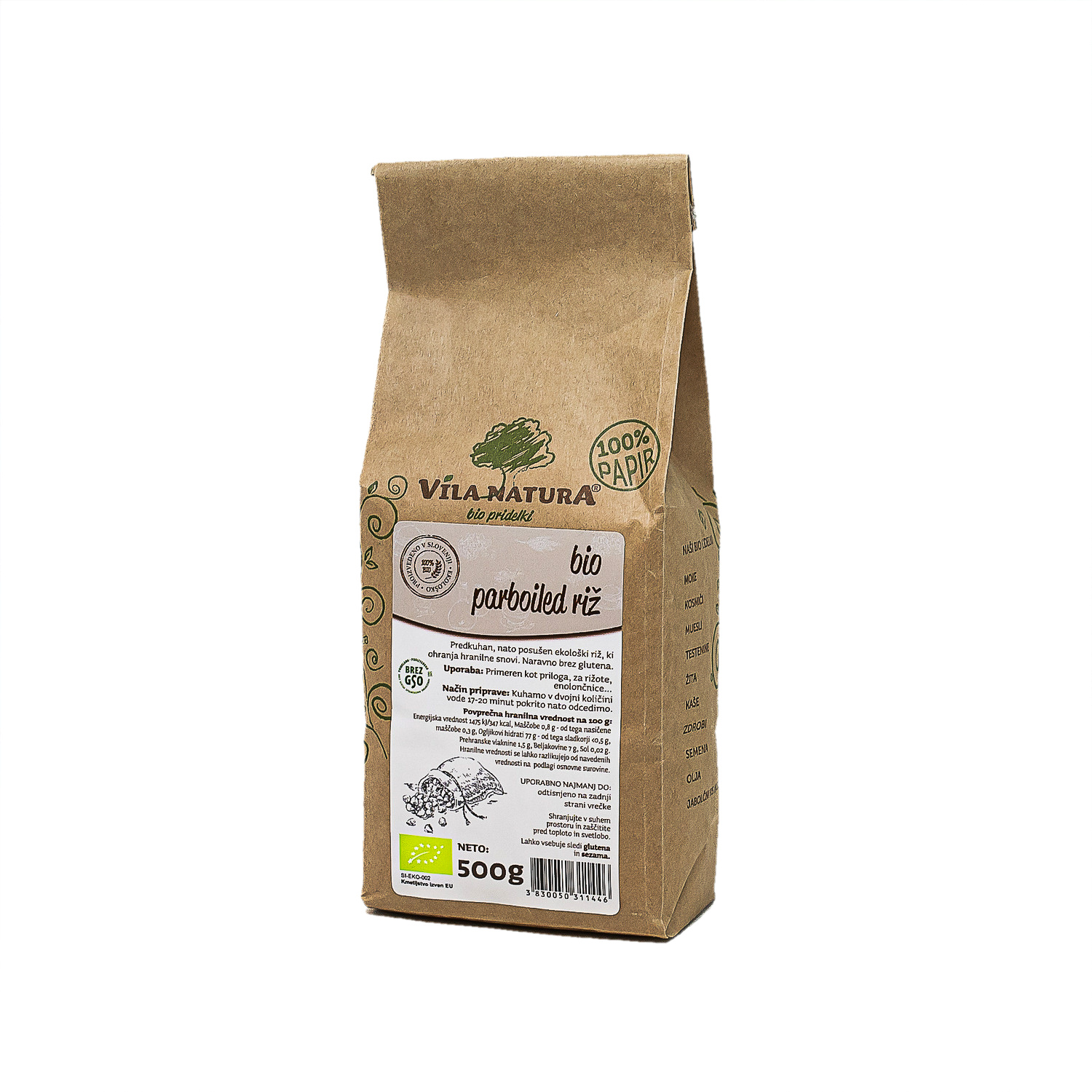 Parboiled riž bio 500 g